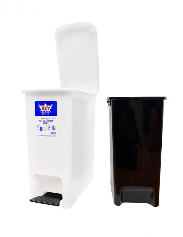 BASURERO PLÁSTICO CON PEDAL 12,5 LTS. Hasta agotar stock!!! - Imagen 2
